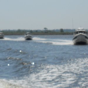 Heading up the North River
