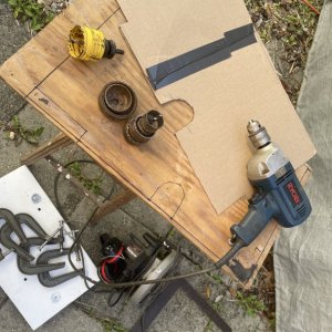 panel for mounting inverter without drilling into outer hull