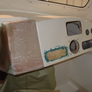 Build a box from mold and fill in all unwanted cut-outs