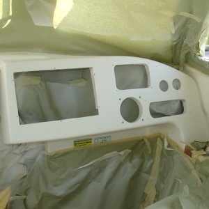 Media 'Cut out for larger display Furuno 10.4" and gelcoat' in album 'Remove all switches, gauges, displays'