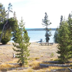 Campsite 7L5 with a 55' dock.