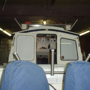 Two rod boxes and two rod holders on top for the out riggers.