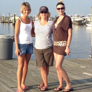 My wife (far left) and friends
