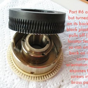 Note that this black piece can be removed/reinstalled without taking the white/brass part out of the Sportpilot.  When I did the job I didn't know what problem I was looking for, so I took the whole thing out to inspect it, and it was a bit of a challenge to get it back in.