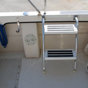 Media 'Port side mounted portable cockpit step ladder forward of fuel fill system access port.' in album 'Port side mounted portable cockpit step ladder forward of fuel fill system access port.'