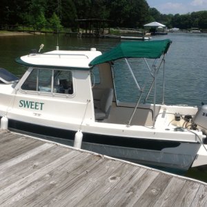 At Lake Norman for a day cruise.
