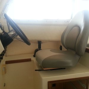 New wheel clearance with Teleflex wedge and new helm seat