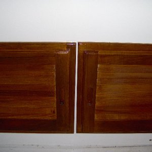 Honey teak finish