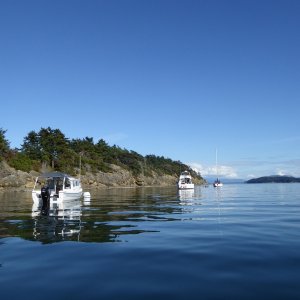 Media 'Back at Ewing Cove Saturday evening.' in album 'Leaving Edmonds for the long cruise North to Sucia at 7 AM on Saturday.'