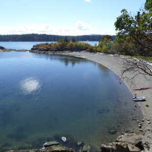 Media 'Ewing Cove from above, looking over towards Echo Bay.' in album 'Leaving Edmonds for the long cruise North to Sucia at 7 AM on Saturday.'