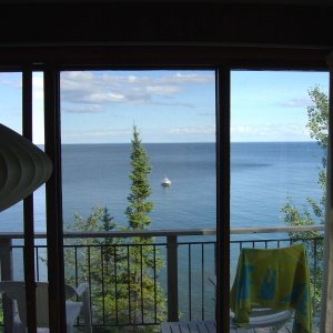 Encampment Island MN shore Superior