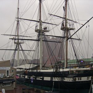 The other boat I work on. I am taking a break on the mid ship battle bridge