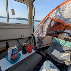 Initial test (without rain fly extended to cabin)