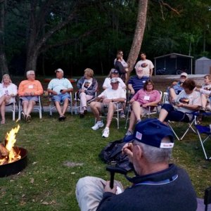 Everyone came to the fire circle.