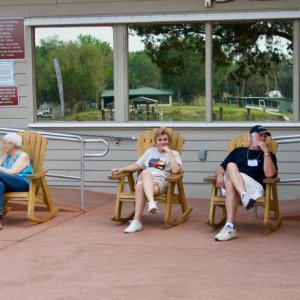That old rocking chair ...  was the most popular place to sit.  Shade, and companionship.