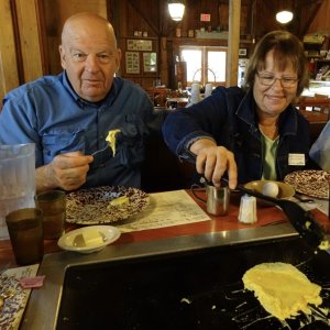 OK whats with the egg?  Tom and Joyce.