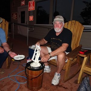 Lee does the ice cream.