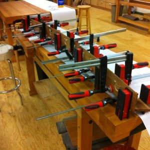 Media 'Glue Up of Starboard Book Case for Berth' in album 'Recarpeted Step W/ Teach Edging'