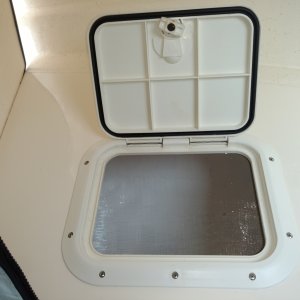 One of Three V-Berth Access Hatches