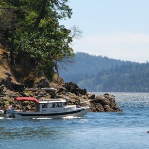 Rock-C departing Conover Cove, 27 Jul
