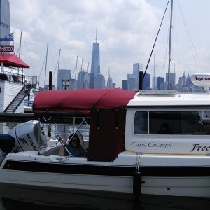 Media 'At Liberty Landing Marina in NJ, just across from Manhattan Island, NYC' in album 'Freedom is amused..parked at a farm stay B&B'