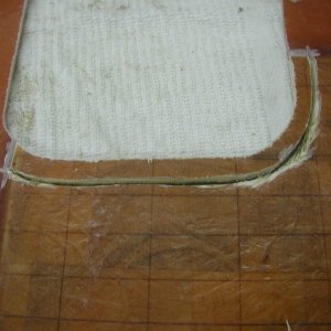 Above Gas Tank Access : under cut the panel balsa for the edge trim. I sealed the balsa with West system epoxy thinned with tolulene for penetration