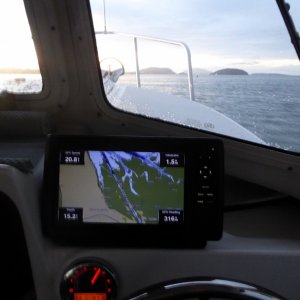 Cruising out of the Swinomish Channel