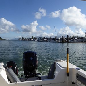 LaConner visitor dock - entire dock was reserved for Opening Day Boating festivities - the Yacht club decorates their boats like pirate ships for a parade (which I got caught in on the return trip)