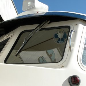 Safety grab handles and Pantographic wiper arms added