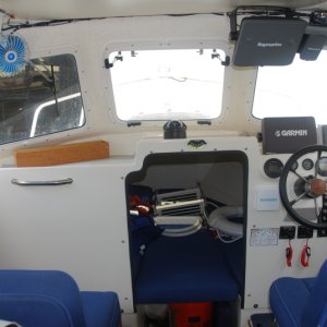 12 "  SS Hand Hold is centered on port  side