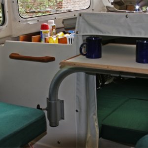 Table in Traveling Position