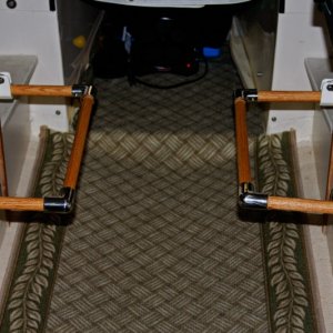 Table Footrests in Down Position