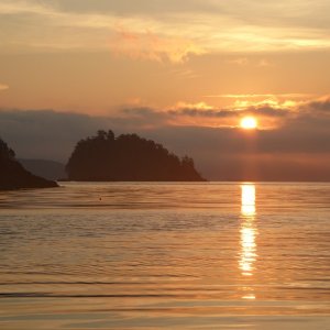 Media 'Sunrise Tuesday morning after Labor Day weekend' in album 'Leaving Friday Harbor Sunday morning in flat calm water.'