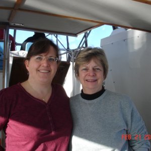 February boat trip:
Susan (SUSAN E) and her
mother in-law Nora.