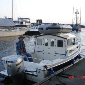 2 August Nanaimo CBGT
Joe waiting for the Nanaimo fuel dock to open Sunday morning