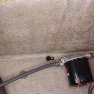 New 10 micron wter seperator and new fuel lines with new bulb