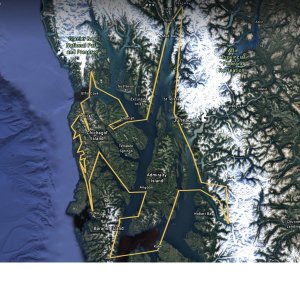 Generalized water route plan for the summer