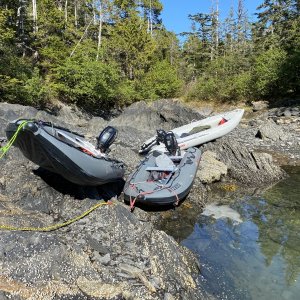 Left the boats floating, tide dropped & came back to this