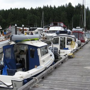 Media 'At the small marina in Thetis Island.  Dreamer then C-Renity and Madi's Bunk.  After the CBGT we went through the fog up to Thetis' in album 'Picture 138'
