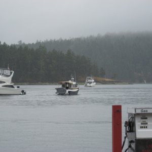 Media 'R-Matey ranger tug departing Montague Aug 2010 after overnight with gathering.' in album 'Picture 138'