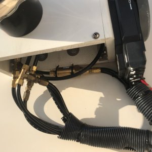Autopilot hydraulics and shadow drive added at cockpit helm