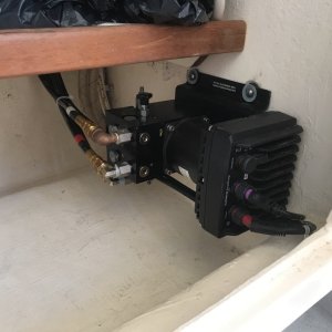 AutoPilot Smart Pump installed below cabin sink