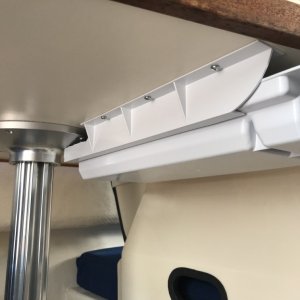 Media 'Installed drawer under table.' in album 'View at the helm'