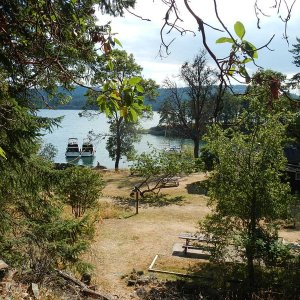 View from one of the old cabins at Conover