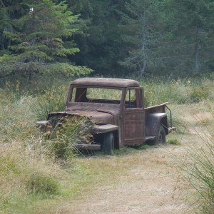 This is on the walk to Princess Cove. It's got a geo cache in the glove box!