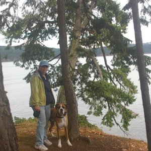 Cathy & Juno at Panther Point