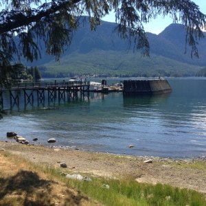 Big Bay Stuart Island  Yaculta rapids near