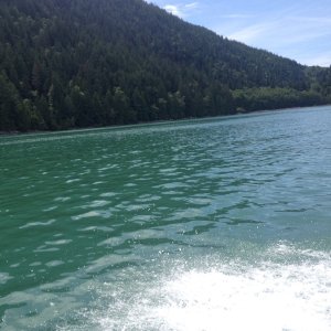 Bute Inlet water is glacial tint