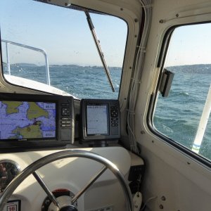 A little breezy crossing Rosario Strait and Bellingham Channel with winds from the north