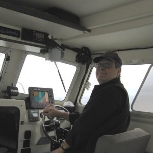 Media 'Good friend Joe Wall. Has a 22 cruiser the Betty Louise. They live in Baton Rougue, La' in album 'Meet Hank on Sea Skipper north of Orcas. One heck of an outfitted boat.'